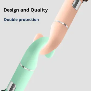 10-Rib Fully <b>Automatic</b> One-Button Open Close Hook <b>Umbrella</b> 190T Nylon 105cm Black Coating UV Protection Printed Business Gift - Product Image 3