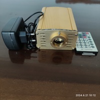 Lumières à fibres optiques LED RGBW scintillantes 18W avec télécommande RF, lumière de plafond étoilée, machine à fibres