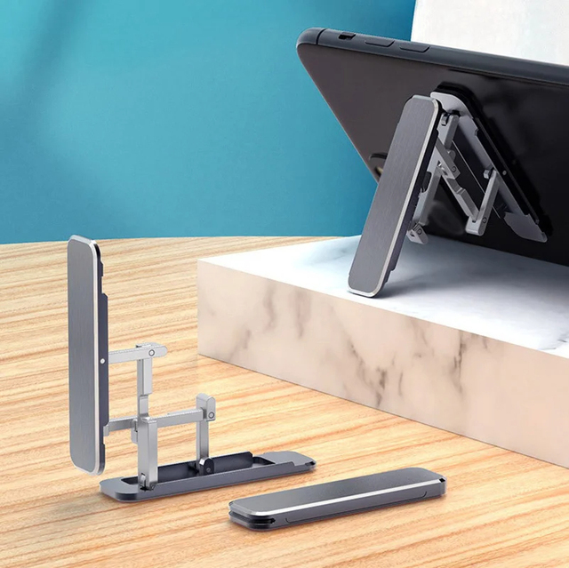 Universal Mini Metal Folding Mobile Phone Holder Aluminum Alloy Invisible Portable Desktop Stand Mount Smart Home Products