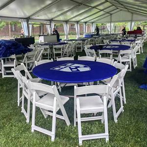 Sedie nuziali produttore moderno Hotel pieghevole <span class=keywords><strong>bianco</strong></span> in resina di plastica pieghevole imbottito <span class=keywords><strong>Wimbledon</strong></span> sedie da giardino all'aperto Hotel sedia - Product Image 6