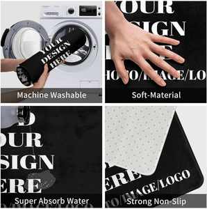 Personalized Photo Bath <b>Mat</b> with High Definition Print, Custom Picture Logo <b>Bathroom</b> Rug Non-Slip Comfort Carpet - Product Image 5