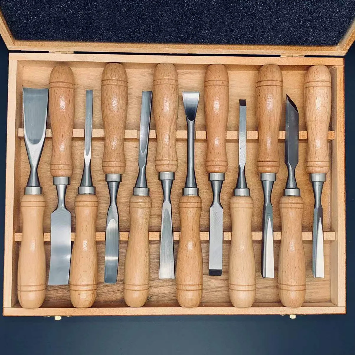 Cincel de herramientas para tallado de madera, juego de cinceles para tallado de fruta, cuchillo, Kit de herramientas de mano para carpintería, cincel de madera