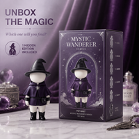 Meiyantoys Mystic Wizard Blind Box Figura de Vinilo ODM 12cm Mini Figura de Acción de Diseñador Temática Mágica Juguete de Vinilo Artístico para Regalos Premium