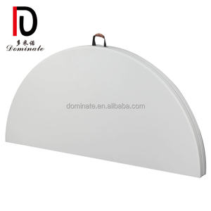 Mesa de banquete de boda plegable de plástico redondo blanco mesas plegables al aire libre para eventos - Product Image 2