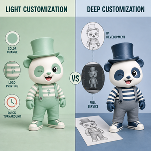 Figurine en vinyle <span class=keywords><strong>Panda</strong></span> personnalisée OEM ODM, usine de jouets artistiques, figurine d'action Anime pour vitrine, modèle de collection 3D - Product Image 4