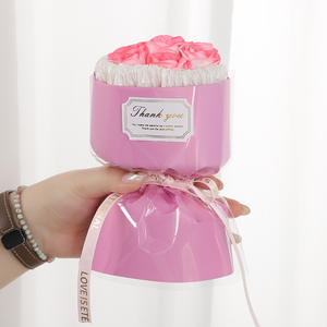 Regalo del Día de la madre Mini estilo 7 Jabón de rosas tamaño pulgar Flor <span class=keywords><strong>eterna</strong></span> Ramo pequeño de Navidad - Product Image 4