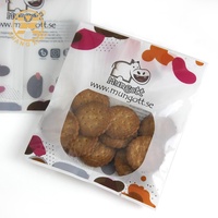Sacs d'emballage personnalisés en impression numérique de qualité alimentaire pour muffin mini gâteau Sacs d'emballage alimentaire en plastique à faible quantité minimale de commande pour collation