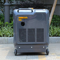 Générateur diesel refroidi par air portable super silencieux BISON CHINA 5,5 KVA 3 phases 50/60 Hz 110 V Démarrage automatique Démarrage à distance CE ISO