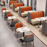 Combinaison personnalisée de table en pierre, chaise et canapé pour salon de thé, café et restaurant