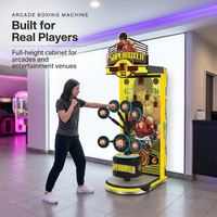 Machine de jeu de boxe électronique à monnayeur 8 cibles Superboxer pour parc d'attractions et divertissement familial