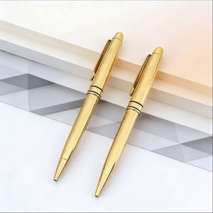 Stylos à bille métalliques de luxe dorés en gros – Stylos élégants pour signature avec logo personnalisé, idéaux pour les cadeaux d'entreprise - Product Image 3
