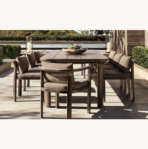 Sassanid Aluminio Muebles de exterior Diseño contemporáneo <span class=keywords><strong>Lagos</strong></span> Aluminio Rectangular Comedor Set - Product Image 1