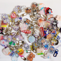 Porte-clés en acrylique personnalisé en gros, forme sur mesure, avec logo personnalisé, en vrac, créatif, DIY, cadeau promotionnel, étiquette