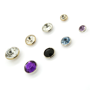 Mới Đến Quần Jean <span class=keywords><strong>Rhinestone</strong></span> Nút Và Đinh Tán Vòng Rõ Ràng Nút <span class=keywords><strong>Pins</strong></span> Cho Quần Jean - Product Image 1