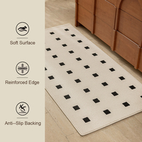 Tapis de prière moderne abstrait en polyester, moelleux, antidérapant, adapté aux animaux domestiques, pour chambre à coucher, salon, espace commercial