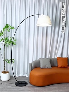 Lampadaire moderne nordique en arc design avec socle en fer et acier inoxydable pour salon, hôtel, lampe d'angle à LED sur pied - Product Image 3