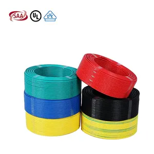 1mm 1,5mm 2,5mm 4mm 6mm 10mm 16mm 25mm Cable de construcción BV BVV BVR THW TH 6mm 10mm Cable eléctrico Cable de alimentación de construcción de casas