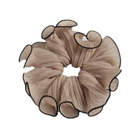 Superbe élastique à cheveux plissé effet boule, style scrunchie, élégant, pour queue de cheval, en caoutchouc tendineux, tendance