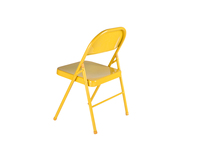Chaise pliante d'extérieur en métal coloré, revêtement poudré, pour terrasse, jardin, café, bistrot, restaurant