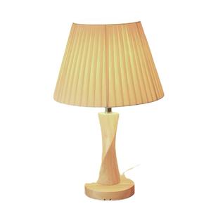 Lampe de table minimaliste haut de gamme de style chinois, lumière blanche chaude 2700K, veilleuse à intensité variable, base en bois, lampe à brancher économe en énergie - Product Image 2