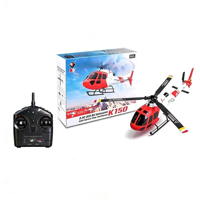 6-axis Electronic Gyroscope 4 Channel Three-blade RC Helicopter Wltoys K150 with Barometric Pressure Altitude Hold Optical Flow