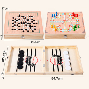 7 styles de jeu de fléchettes rapides, table de baby-foot ultra rapide, jeu de société de hockey aérien en bois pour bataille de bureau, jeu familial - Product Image 3