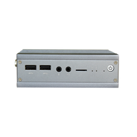 Mini PC industriel sans ventilateur Processeur Intel J4205 J3455 N4200 1 LAN/1 COM/4 USB Win 10/Centos/Ubuntu Mini PC Box État des stocks