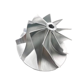 <span class=keywords><strong>K26</strong></span> 51.00/71.00mm <span class=keywords><strong>9</strong></span> <span class=keywords><strong>9</strong></span> Klingen Hoch leistungs fräsen/Aluminium 2618/Billet Kompressor rad für M57D30TOP Twin Turbo-Upgrade - Product Image 5