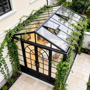 Véranda en aluminium écoénergétique pour extension de maison, solarium, salle en verre, espace de vie extérieur, véranda 4 saisons - Product Image 1