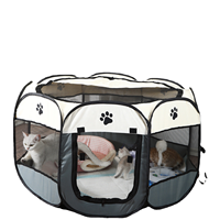Portable Pliant Pet Tente Chien Maison Octogonale Cage Pour Chat Tente Parc Chiot Chenil Facile Opération Clôture En Plein Air Grands Chiens Maison