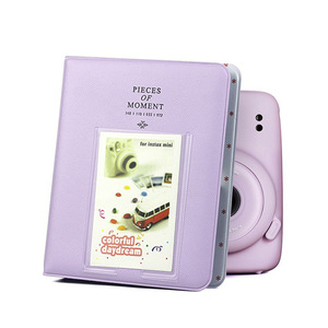 <span class=keywords><strong>Mini</strong></span> album photo de 3 pouces pour <span class=keywords><strong>Instax</strong></span> <span class=keywords><strong>Mini</strong></span> 13/12/11, 64 photos, couverture en cuir PVC commémorative, format 4x6, album <span class=keywords><strong>Instax</strong></span> pour mariage - Product Image 2