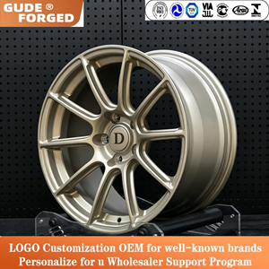 Cerchi in Lega di Alluminio Forgiato GUDE DEAN DP010 Nero Spazzolato 6061 per VW Golf, 15-24 Pollici, Personalizzabili 5x100/5x105/5x108/5x112/5x114 - Product Image 4