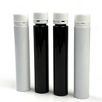 Tubes d'emballage pour comprimés en plastique PET transparent de 109 mm, résistants aux enfants, avec bouchon à vis CR
