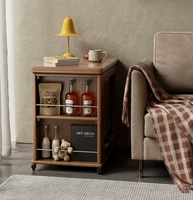 Massivholz Moderner Minimalistischer Klappbarer Couchtisch mit Stauraum für Kleine Wohnungen Wohnzimmer und Essbereich BJ041