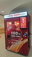 Máquina Expendedora de Jugo de Manzana Fresco Totalmente Automática con Sistema de Pago con Monedas, Código QR y Tarjeta de Crédito