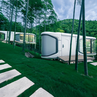 Casa Prefabricada Ecológica Tipo Cápsula Espacial en Oferta, con Baño y Dormitorios, para Glamping, Hotel, Fácil Instalación, Villa para Exteriores y Parques