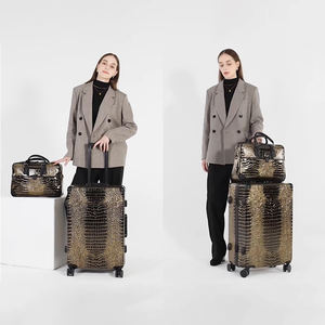 Valise à roulettes en cuir <span class=keywords><strong>de</strong></span> voyage à roulettes <span class=keywords><strong>2</strong></span> pièces - Product Image 2