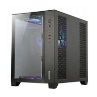 Boitier d'armoire pour ordinateur de jeu Atx, avec panneau en verre trempé, ventilateur de refroidissement RGB, nouveau style
