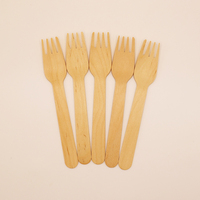 Ensemble de vaisselle jetable en bois de bouleau 100% naturel de qualité supérieure avec fourchette et serviette pour célébrations, mariages, fêtes, restaurants, hôtels
