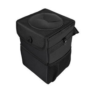 Foldable car trash bag trunk organizer multifunctional car boot organizer trash can