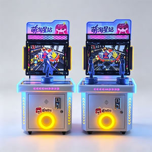 Macchina da Gioco Arcade Sparatutto Personalizzabile a Moneta per Bambini, Simulatore di Tiro Mini per 1/<span class=keywords><strong>2</strong></span> Giocatori, Versione Inglese per Centri Commerciali - Product Image 1