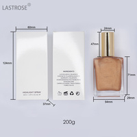 Spray illuminateur scintillant pour le corps, huile chatoyante, liquide illuminateur vegan, imperméable, hydratant, huile chatoyante pour le corps
