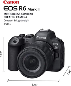 Appareil photo hybride EOS R6 Mark II avec objectif RF24-105mm F4-7.1 <span class=keywords><strong>STM</strong></span>, kit plein format, capteur CMOS 24,2 MP, capture vidéo, image électronique - Product Image 2
