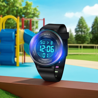 Jam Tangan Digital Elektronik Olahraga Multifungsi Tahan Air Mewah dengan Layar LED untuk Anak-Anak Pengiriman 72 Jam Gaya Karton Plastik