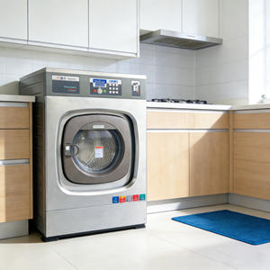 Laveuse-essoreuse industrielle commerciale entièrement automatique en acier inoxydable à montage souple 15/20/25 kg - Product Image 4