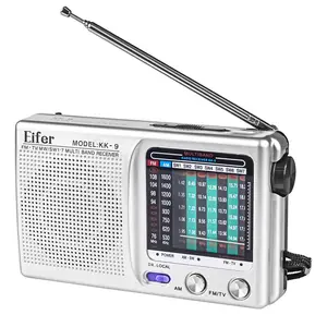 Vofull PowerBear AM FM 배터리 작동 휴대용 포켓 라디오 트랜지스터 홈 양방향 라디오 플레이어