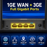 Routeur Wi-Fi 6 d'occasion, double bande 2.4G/5G, OpenWrt Mesh AX3000, Wi-Fi 6 extérieur, 1GE WAN + 3GE LAN, Tp-link Wavlink