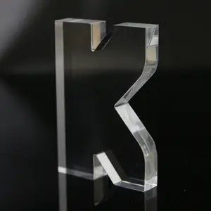 3D Customs Size Color Clear Crystal Acrylic Letter Number Blocks For Signs