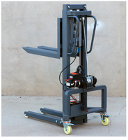 Chariot à palettes électrique compact XINGZHI, transmission intégrale, batterie au plomb-acide, capacité de charge de 300 kg, longueur de fourche de 1220 mm, pour usage extérieur sur chaussée