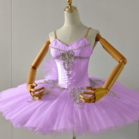 Nouveau tutu de ballet classique professionnel blanc attrayant en soie/coton pour filles